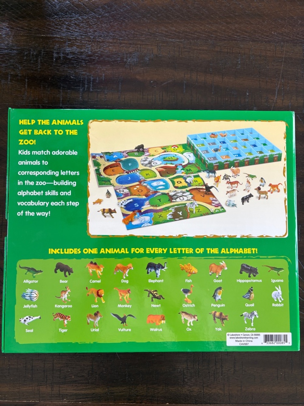 Lakeshore The Alphabet Zoo Educational Animal Matching Game - Multi-Color - Picture 4 of 4
